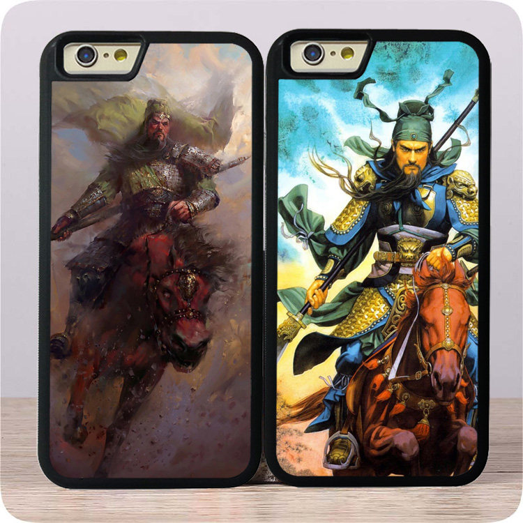 武圣关羽关公iphone5/6/15/13手机壳14pro适用全包玻璃壳男女款SE