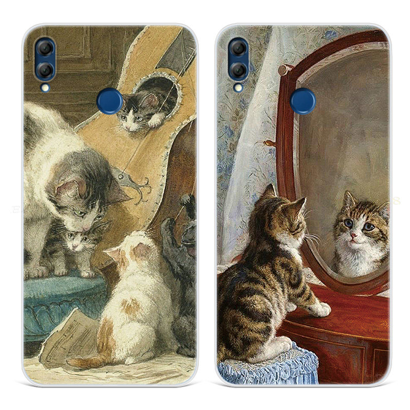 油画猫咪适用华为荣耀magi