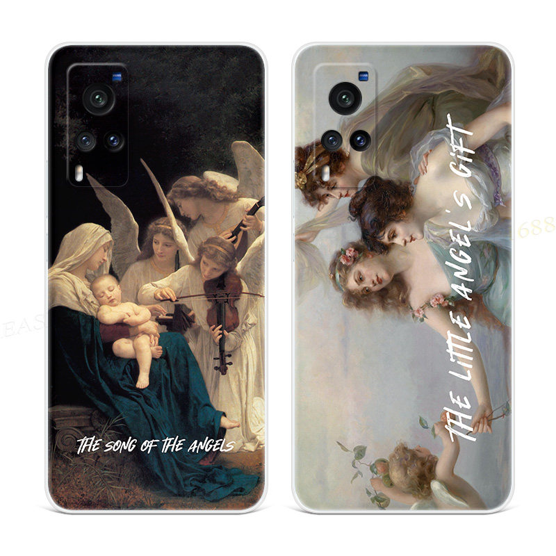 油画风适用于vivo nex手机壳x60x50x27艺术pro+文艺5g天使之歌3女