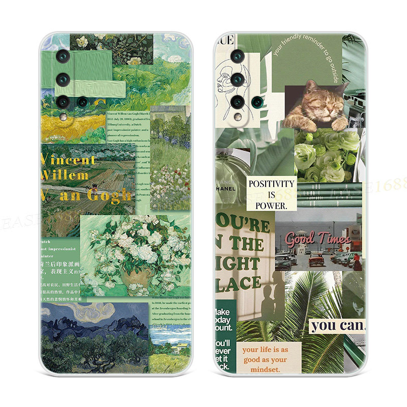 原创意梵高油画适用华为nova5pro手机壳6se文艺4e女款3i软2s plus