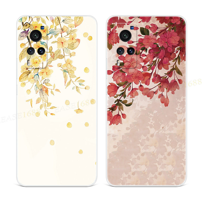 文艺花卉适用于vivo nex手机壳x60x50x27少女心pro+复古3小清新5g