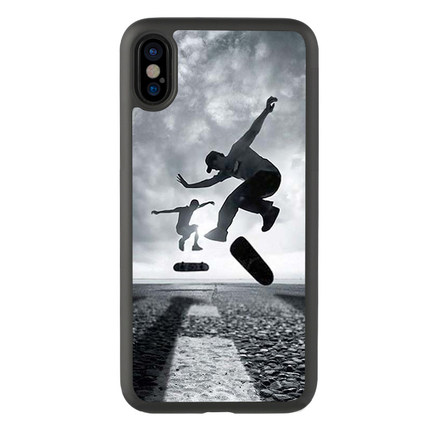 适用于欧美14promax街头滑板插画iPhone15手机壳xs适配苹果6plus