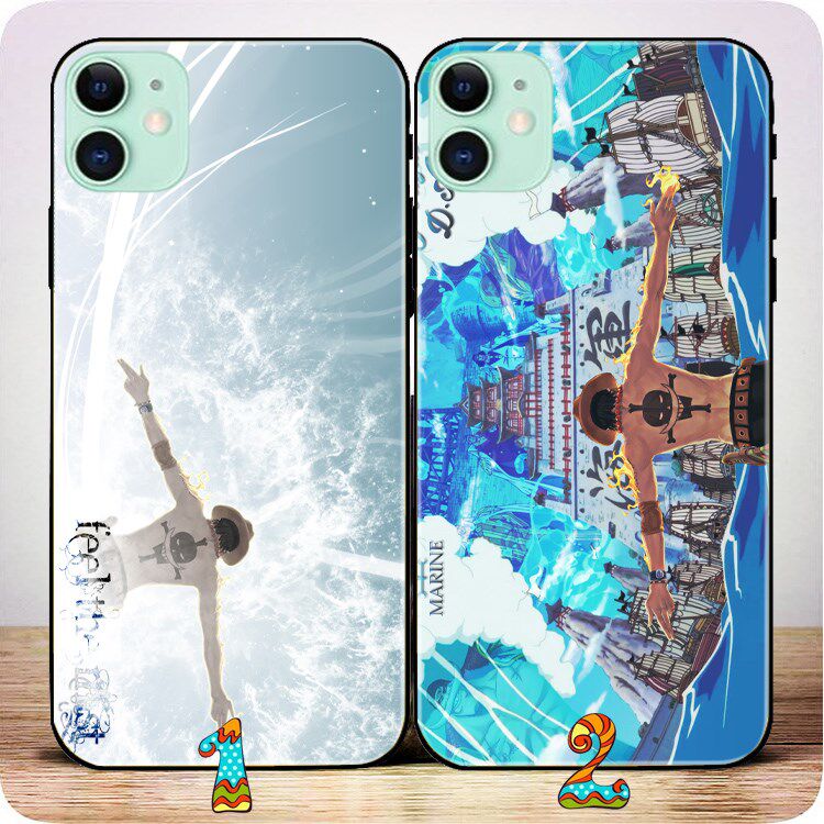 苹果iphone137 8 plus XS max Xr 14pro适用手机壳海贼王艾斯火拳