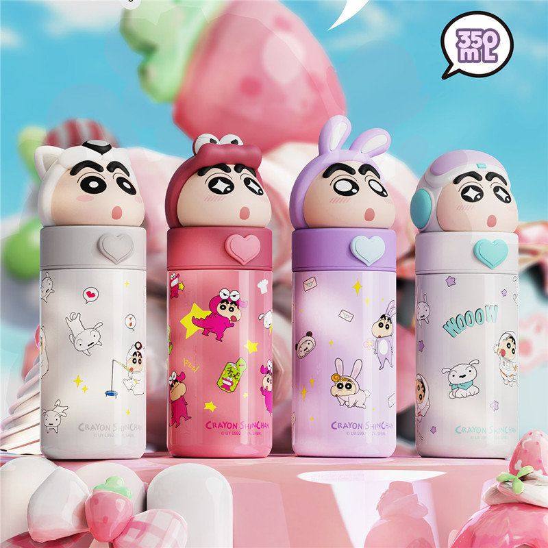 正版蜡笔小新公仔保温杯316不锈钢茶杯时尚卡通便携学生儿童水杯,餐饮具,吸管杯,淘宝优惠券,粉丝福利购,淘宝优惠卷