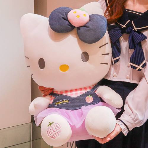 正版三丽鸥hellokitty公仔凯蒂猫玩偶毛绒玩具批发礼品kt猫大娃娃