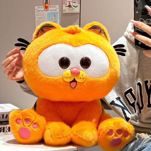 正版小加菲猫玩偶猫咪公仔毛绒玩具女孩睡觉抱枕娃娃挂件生日礼物