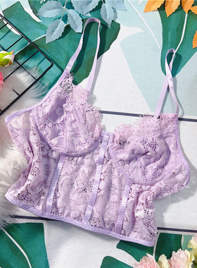 Y49 新品网纱蕾丝性感欧美风ins少女文胸小众美体上衣吊带背心女