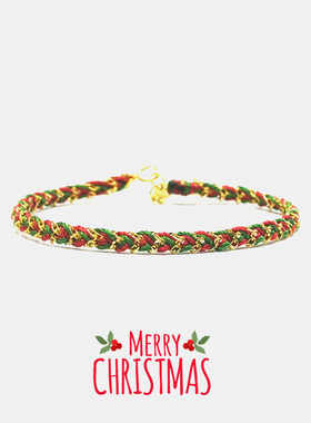 thisness圣诞特辑纯银镀金编织绳