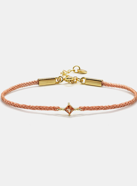 THISNESS幸运单色纯银镀金手链