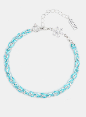 thisness手链纯银雪花编织圣诞