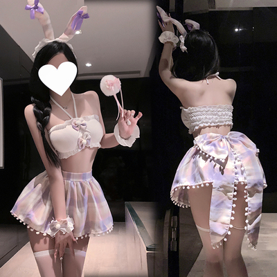 cosplay兔子装新内衣兔女郎可爱格子JK性感角色扮演夜店制服套装