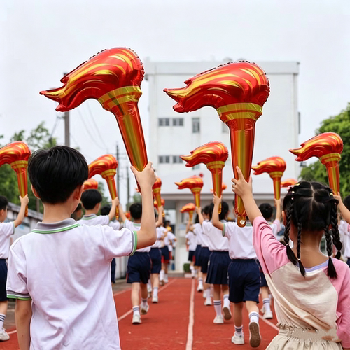 运动会火炬气球加油棒活动气球