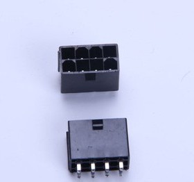 5557-2*4P双排黑色CPU8针焊座金属电脑周边转接头转接头周边直针