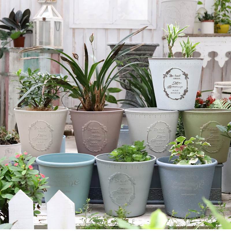 日式树脂花盆园艺多肉盆栽简约浮雕园艺花器圆形玫瑰图案花盆组合,鲜花速递/花卉仿真/绿植园艺,花盆,淘宝优惠券,粉丝福利购,淘宝优惠卷