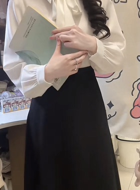 现货170高个子独特漂亮套装加长版白色衬衫黑色半身裙职业套装裙
