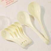 陶瓷勺家用小勺子调羹勺酒店喝汤勺餐厅饭店白汤匙商用勺吃饭勺子