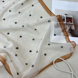 丝巾 时尚 2025春夏新款 西丽纱65cm方巾气质百搭防晒丝巾薄款