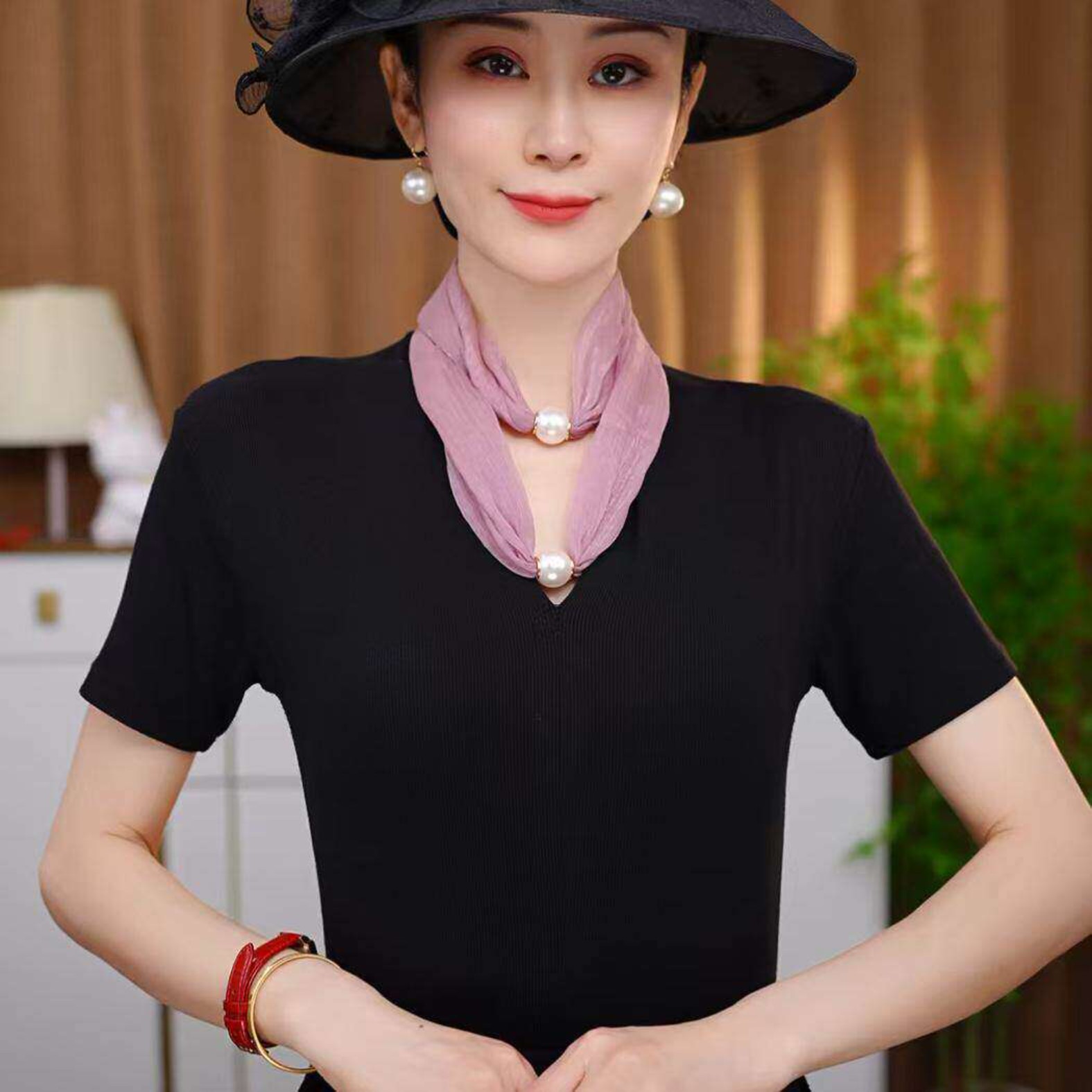 夏季新款韩版磁扣护颈遮颈纹丝巾图片