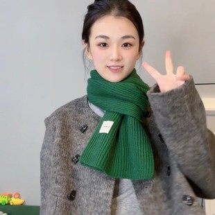 新款 围脖保暖韩版 围巾女冬季 男女同款 百搭情侣款 冬季