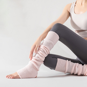 苏派淘过膝堆堆袜瑜伽袜冬季 护腿袜普拉提健身袜子长筒瑜伽袜套女
