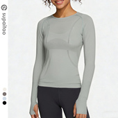 苏派淘速干长袖 瑜伽服上衣健身衣速干运动跑步上衣透气吸汗普拉提