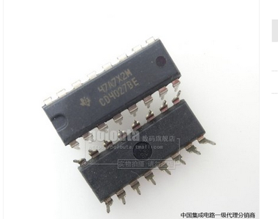 全新原装正品 CD4027BE CD4027 DIP16 直插 集成电路卡