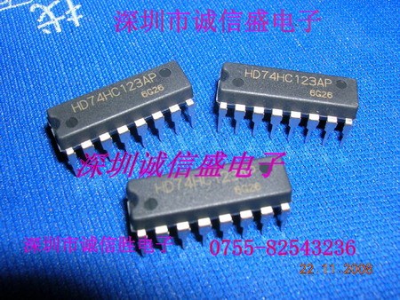 逻辑芯片HD74HC123AP HD74HC123A 74HC123 DIP进口全新集成 电 路