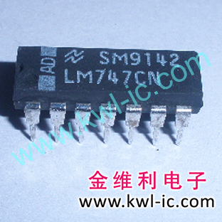 全新原装正品 LM747CN  LM747N DIP 直插 集成电路芯片