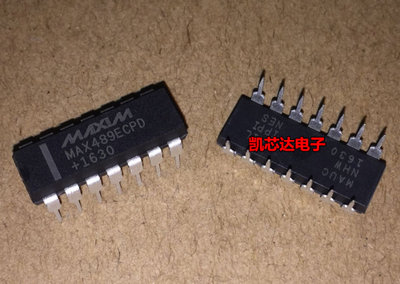 全新直插 MAX489ECPD RS422 RS485收发器 MAX489 DIP-14封装 现货