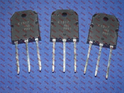 场效应管2SK1317 K1317 TO3P 25MA150V原装进口高速功率开关芯片
