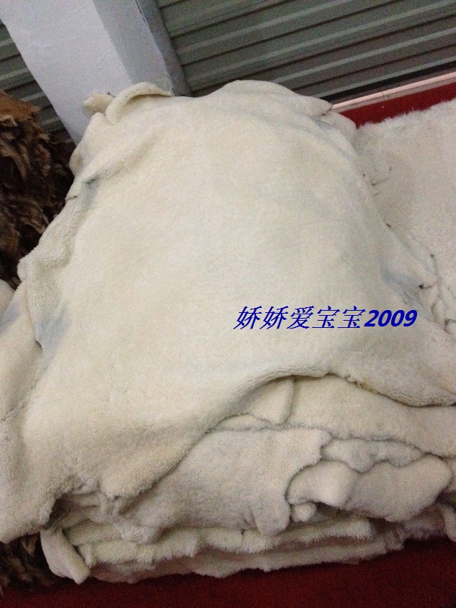 DIY羊羔毛服装整张手工真皮
