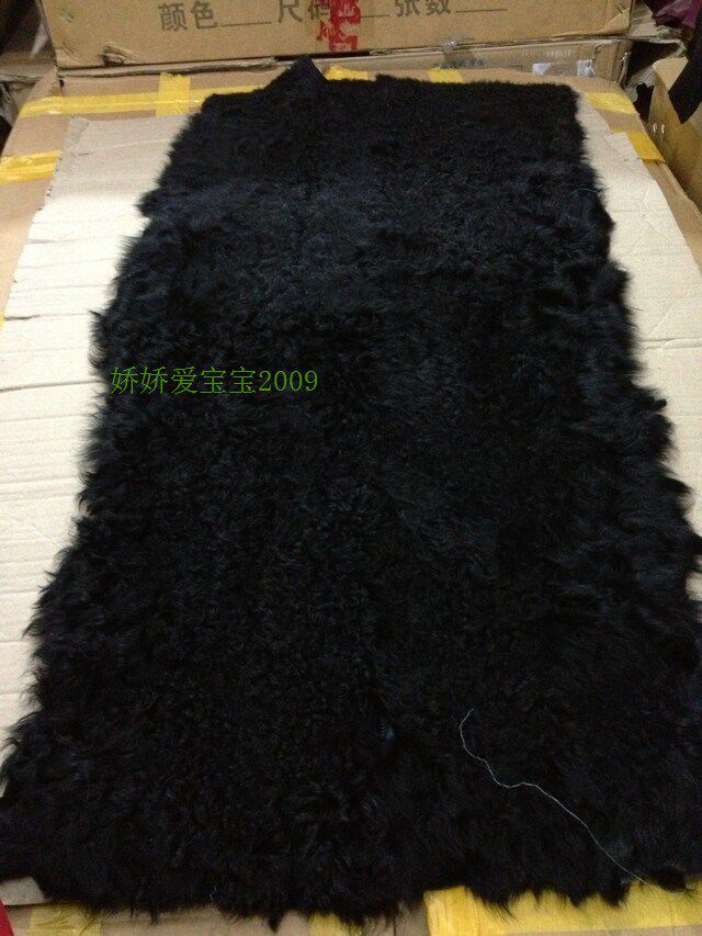 DIY手工真皮羊皮皮毛一体男装皮料皮衣皮革服装羊羔毛面料整张