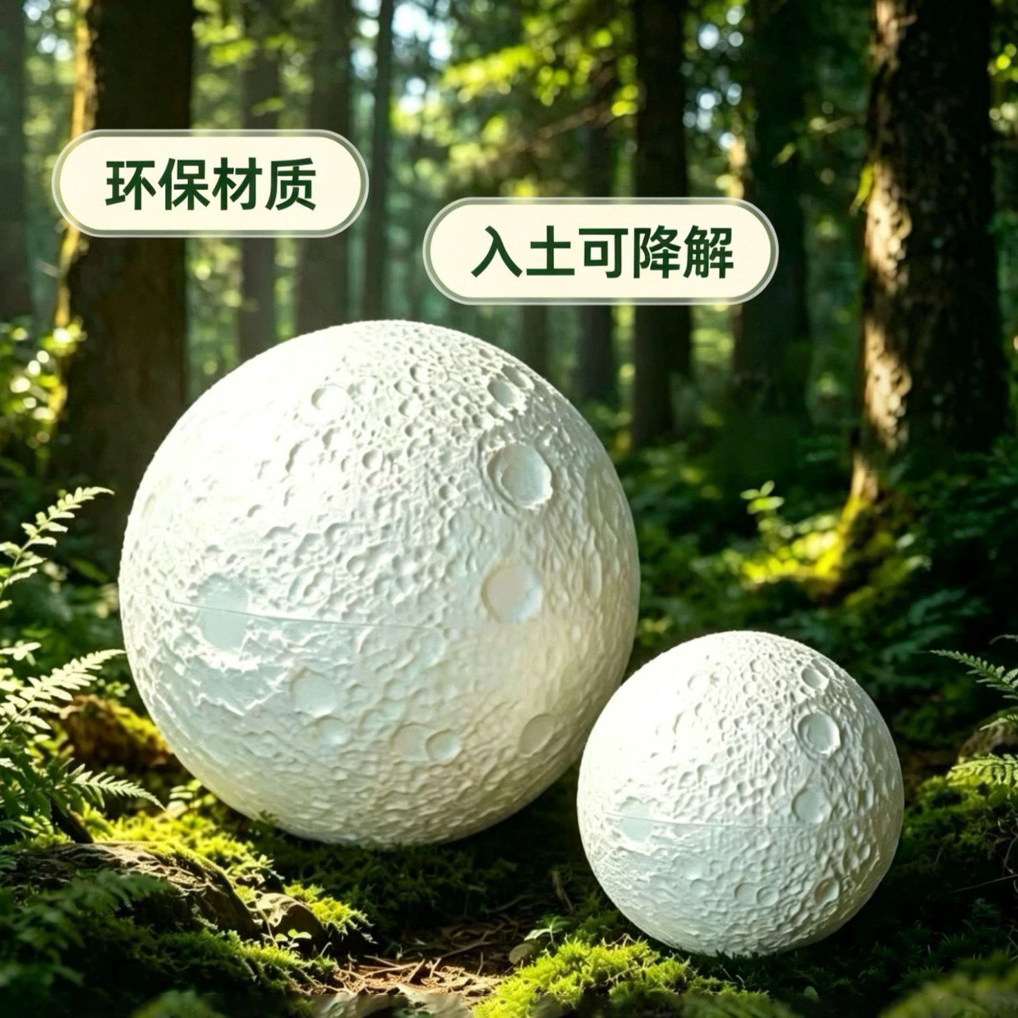 环保可降解宠物骨灰盒 土葬海葬星球 猫咪狗狗兔防潮纪念罐灰骨坛