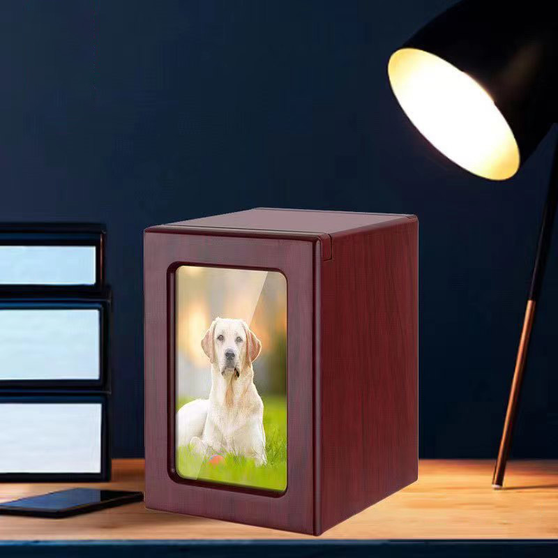 宠物骨灰盒带相框猫狗狗小棺材