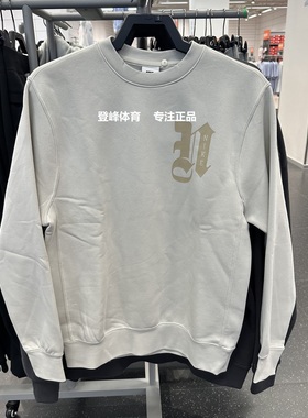 Nike/耐克 正品男子宽松加绒保暖印花圆领套头运动休闲卫衣IO7907