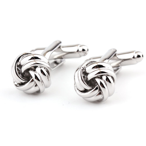 夏季新款金属麻花造型男士法式衬衫纽扣袖扣袖钉 cufflinks 3025