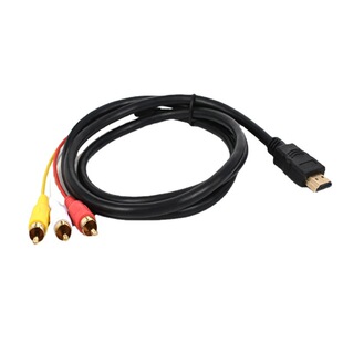 HDMI转3RCA1.5米机顶盒转接线配线高清HDMI转三莲花视频连接线