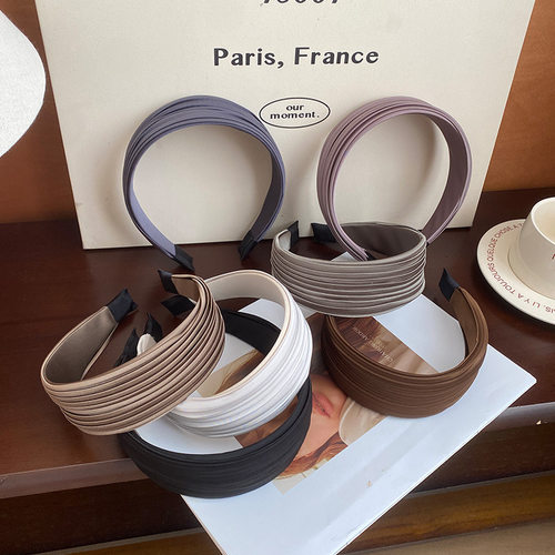 褶皱发箍感性气质发饰轻奢头箍高