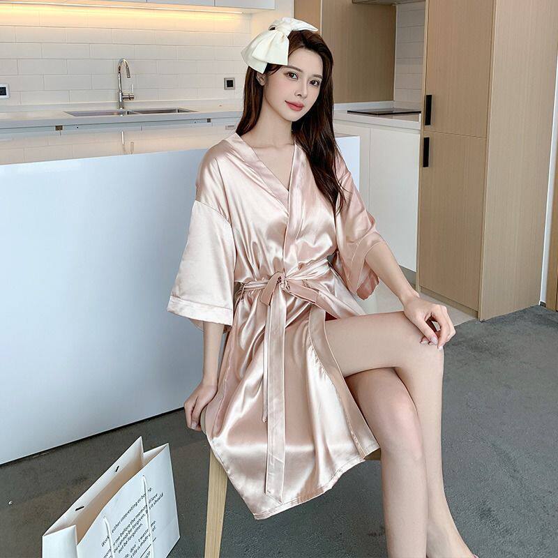 胖mm大码睡袍女200斤夏款性感图片