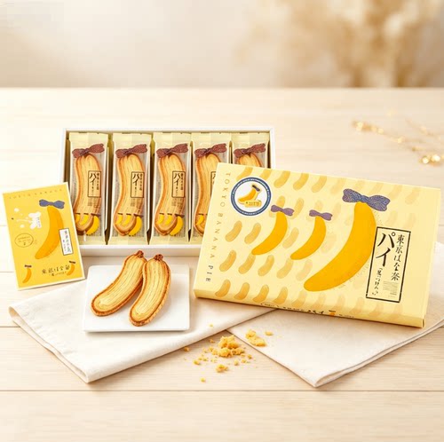 【新品】日本人气东京香蕉tokyo banana黄油蝴蝶酥饼干伴手礼
