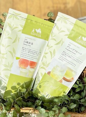 新品夏日清新日本LUPICIA绿碧茶园26年冷泡茶白桃煎茶茶包5g*20枚