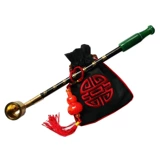 Старомодная латунная агатовая курительная трубка ручной работы, мундштук