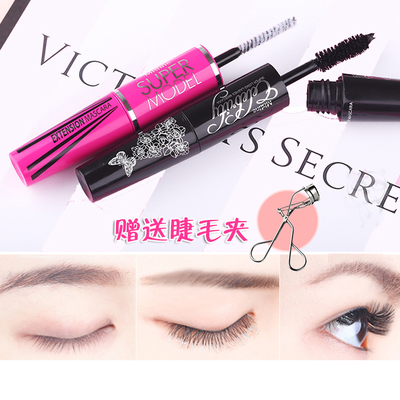 泰国双头不晕染持久粉色睫毛膏