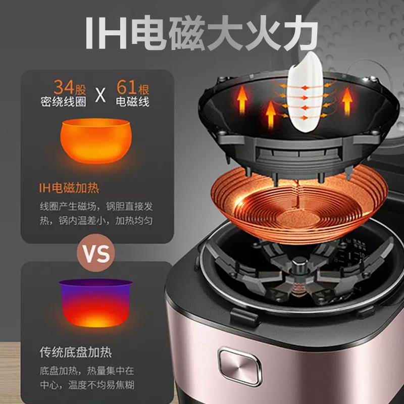 苏泊尔电饭煲3-4电饭锅3到4人上蒸下煮智能5升电饭锅IH球釜内胆