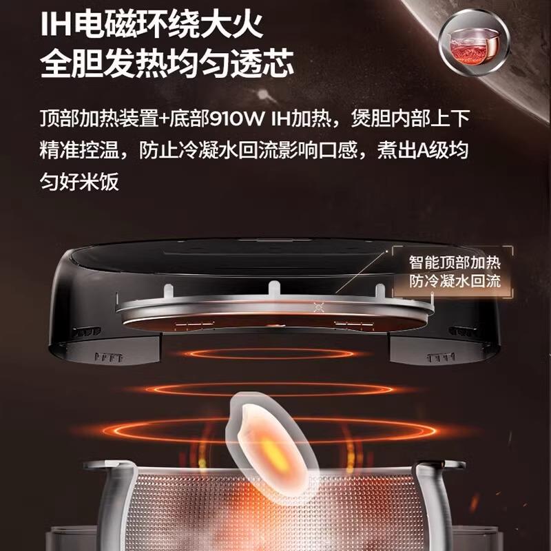 九阳电饭煲不锈钢内胆无0涂层电饭锅3/4升不粘家用多功能煮饭锅