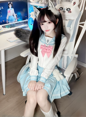 正版永劫无间胡桃cosplay水手服学院风春日序曲晨风jk制服海军风