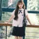 套装 附中校服jk制服夏季 泰式 衬衫 高中学生学院风毕业班服 情侣短袖