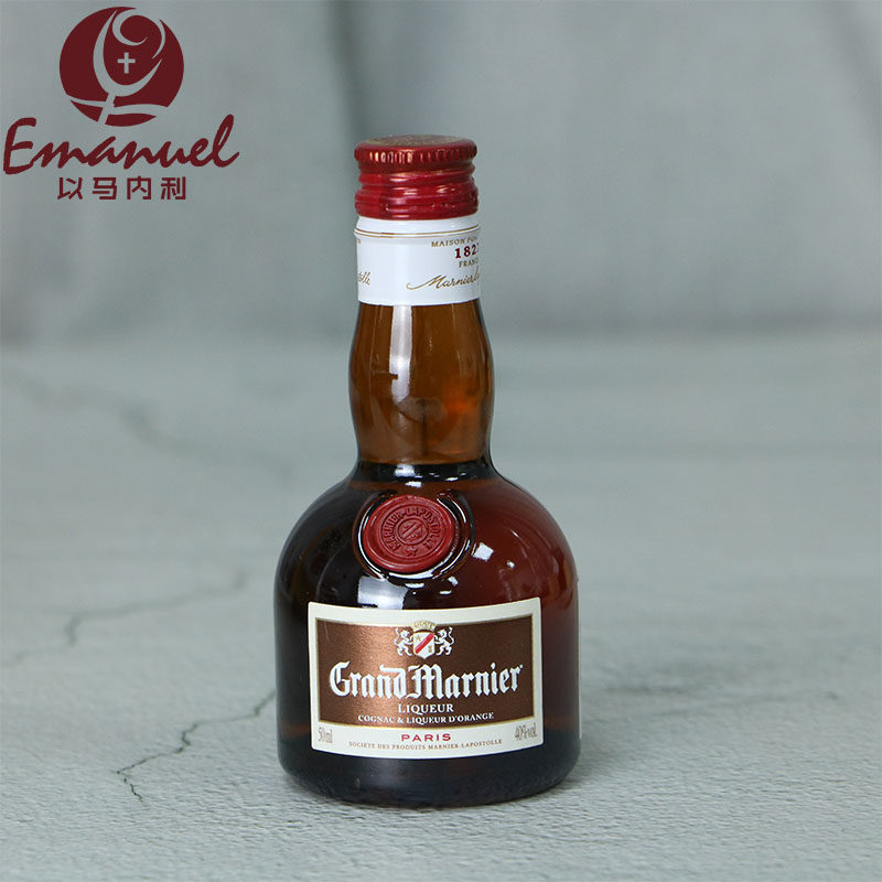 法国 金万利力娇酒(柑曼怡)香橙 小酒版酒办酒伴50ml 玻璃瓶小酒