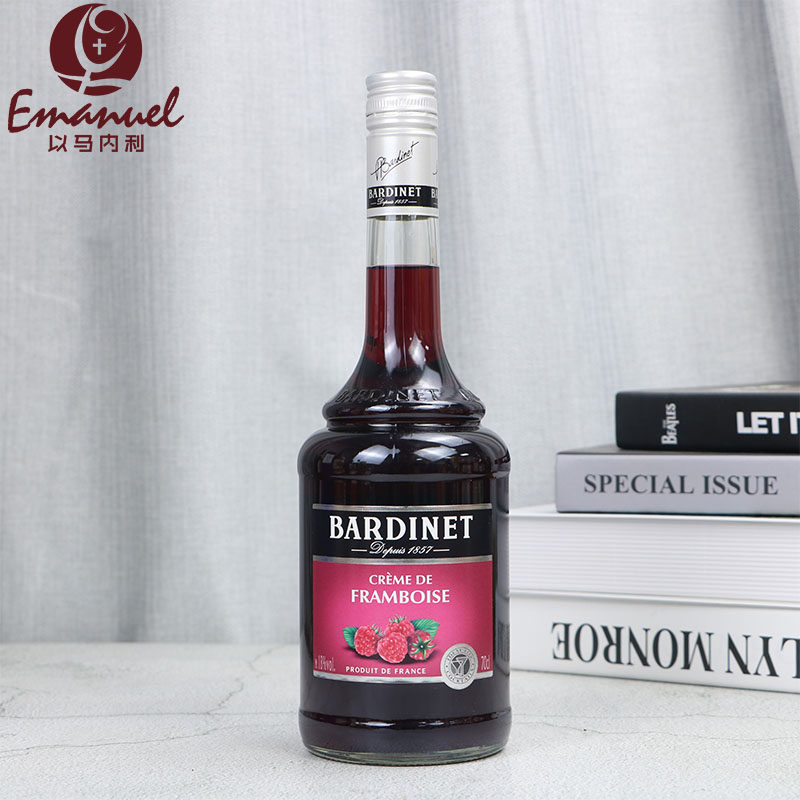 法国进口 必得利覆盆子力娇酒bardinet 700ml 鸡尾酒洋酒 利口酒
