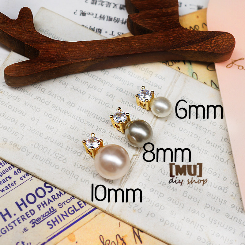 DIY 수제 보석 액세서리 일본 수입 18K 금으로 채워진 색상 보존 금도금 지르콘 양눈 바늘 PIAO 펜던트 헤드